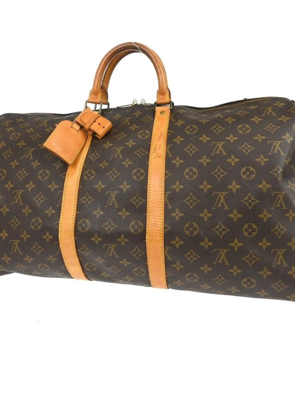 Best03 LOUIS VUITTON KEEPALL BANDOULIERE 55 TRAVEL BAG - Picture 2 of 15